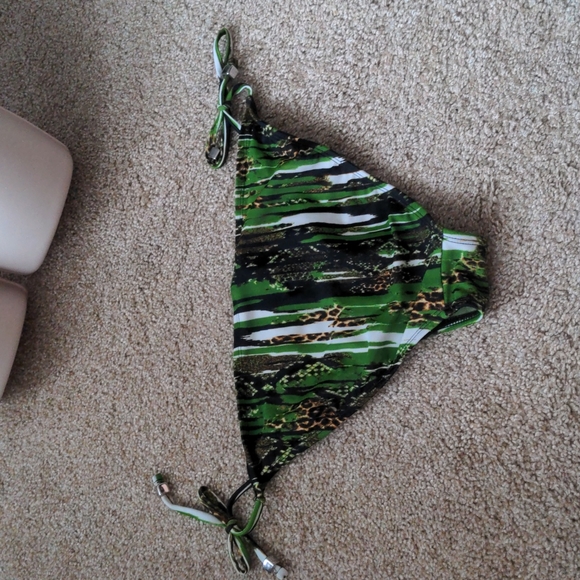 Green & Animal print bikini bottom - Picture 2 of 3